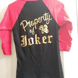 Property of Joker raglan bella size medium